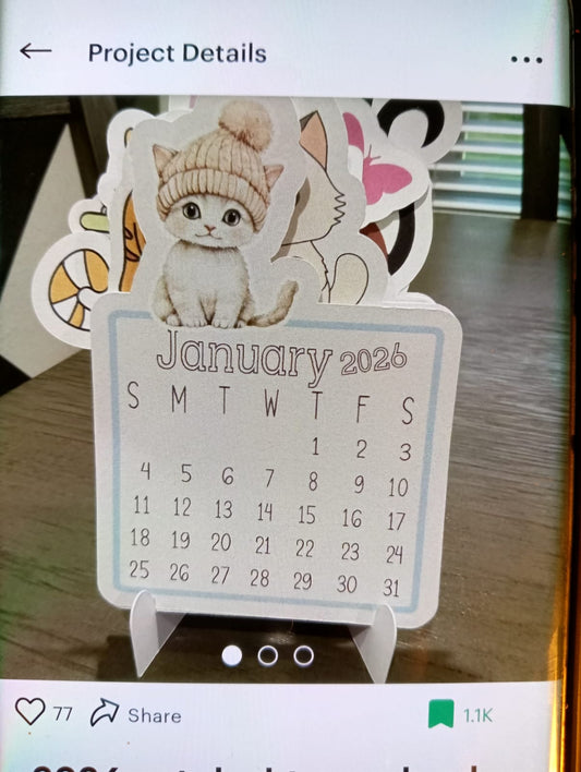Desk Calender 2026