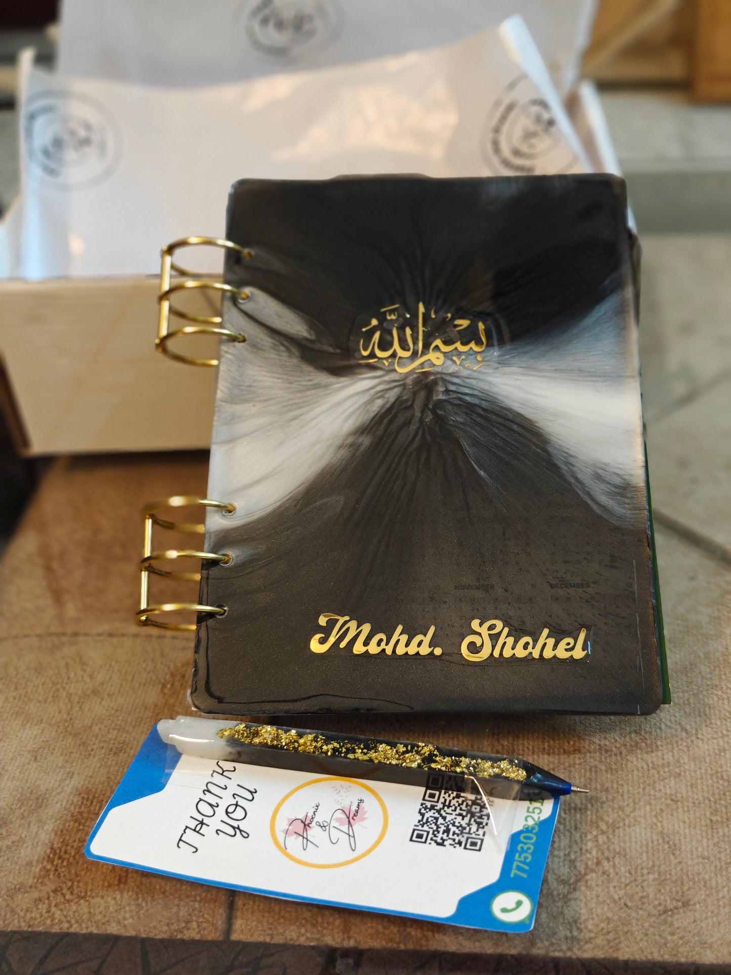 Customised Resin Diary