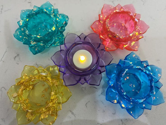 Resin T light candle holder