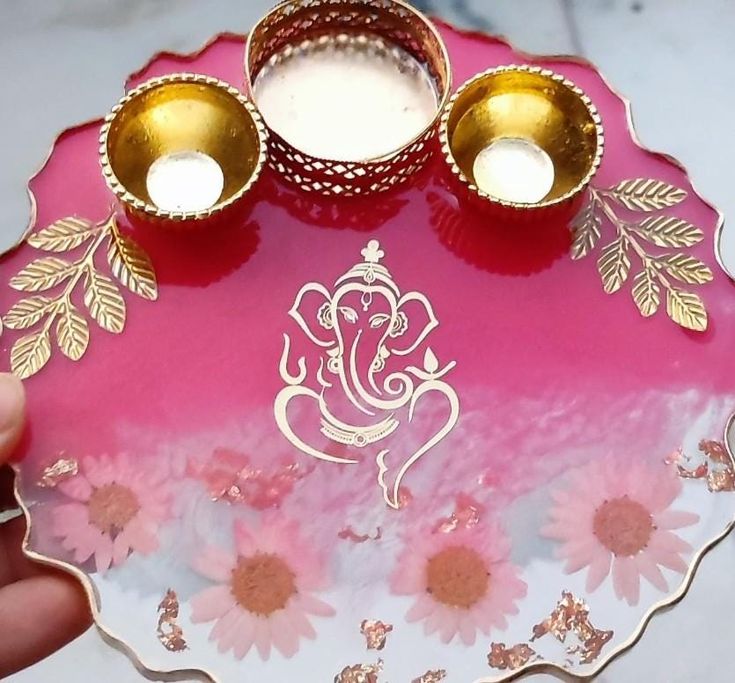 Resin Pooja Thali